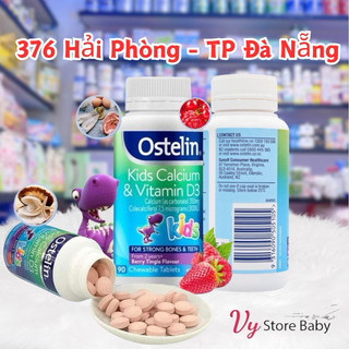 Kẹo Canxi Khủng long Ostelin Kids Calcium & Vitamin D3 của Úc cho bé 90 viên