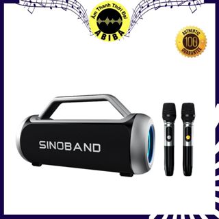Loa bluetooth karaoke mini cầm tay kèm 2 micro không dây Xdobo Sinoband