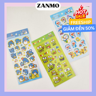 Zanmo tấm hình dán sticker hoạt hình doraemon sanrio dễ thương