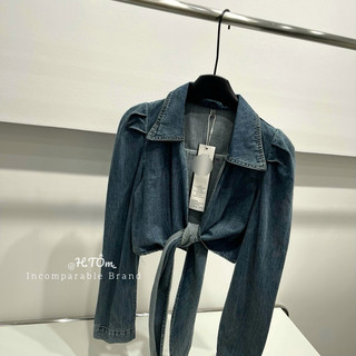 Sơ mi jean buộc eo croptop hot hit
