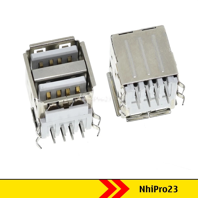 Cổng USB Cái Đôi 90 Độ Kết Nối USB