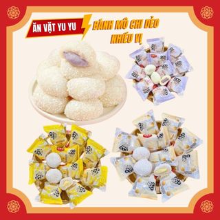 Lẻ 1 bánh mochi dài que kem dẻo có nhân phủ Dừa vị matcha , xoài - Shop sỉ