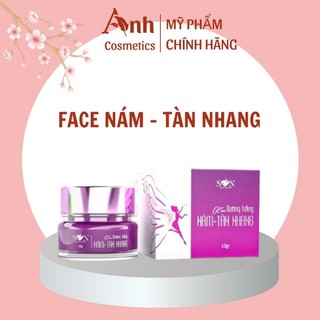 Kem dưỡng trắng da mờ nám tàn nhang son - hộp màu tím 10g