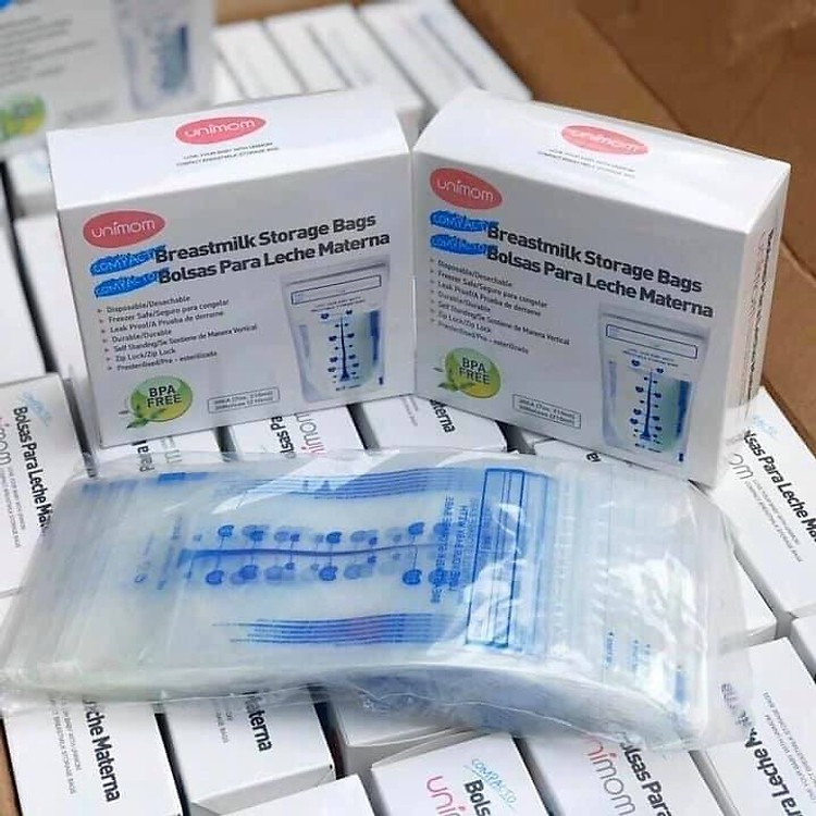 Túi trữ sữa Unimom không có BPA 210ml