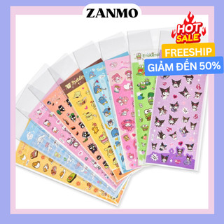 Zanmo tấm hình dán sticker hoạt hình trứng lười sanrio melody dễ thương