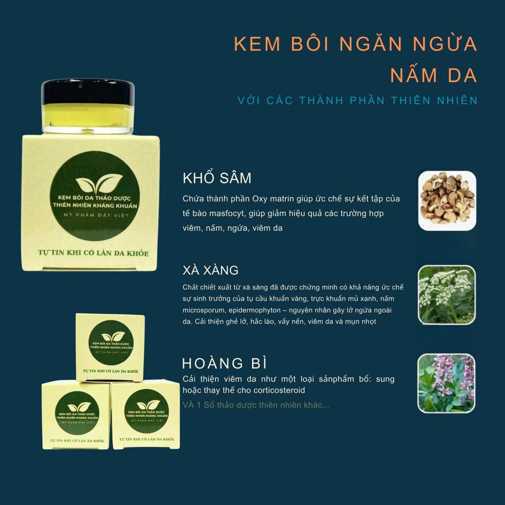 Kem bôi Viem da cơ địa, vảy nến, nấm ngứa, á sừng, hắc lào, nứt nẻ tay chân