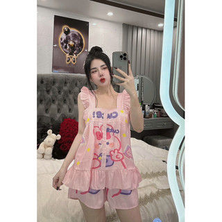 Bộ Pyjama Cánh Tiên Lụa xước Cute