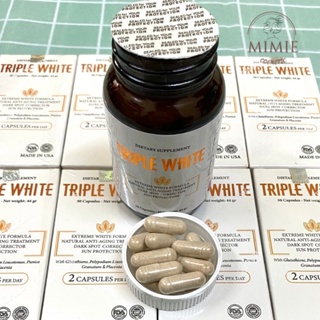 VIÊN UỐNG TRIPLE WHITE - VIÊN UỐNG GLUTATHION 1200MG TRẮNG DA, MỜ NÁM