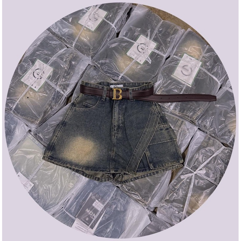 CHÂN VÁY DENIM TÚI HỘP KÈM LÓT MẪU MỚI