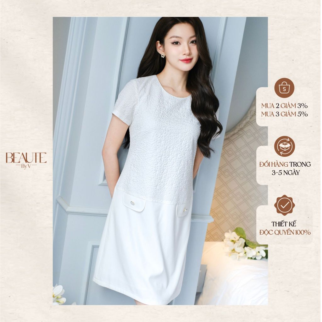 BEAUTEBYV - Váy liền dáng suông Hanin