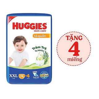 Tã quần huggies xxl54/xxl76 tặng 4 miếng bao bì mới