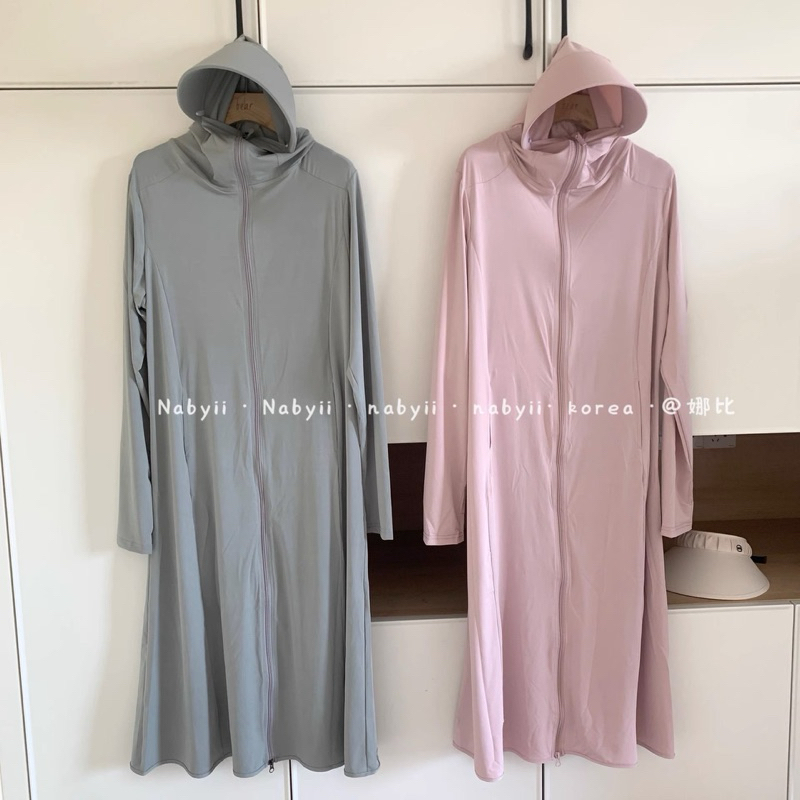 (Hàng QuảngChâu) Áo chống nắng,tia UV chất thun lạnh làm mát DÁNG SUÔNG đến 75kg dài cho nữ có mũ vành to | BigBuy360 - bigbuy360.vn