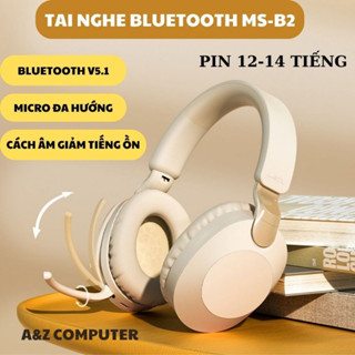 Tai Nghe Không Dây Bluetooth,Headphone Chụp Tai Chống Ồn MS-B2 Có Mic Đàm Thoại,Lượng Pin Trâu