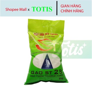Gạo ST25, Gạo thơm, dẻo mềm, gạo ngon nhất thế giới bao 5kg