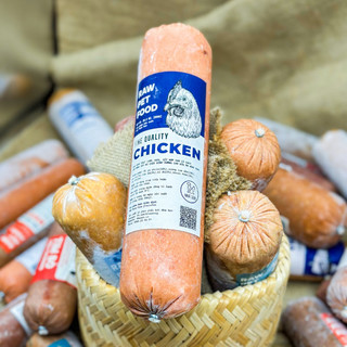 [HỎA TỐC] Thức Ăn Chó Mèo - Ức Gà Xay Rau Củ 400g  - Rawfood