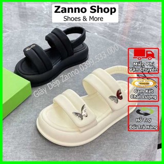 Dép nữ quai hậu đế cao 4cm êm chân, dép quai ngang hot 2024