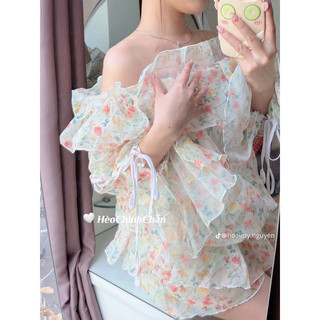 ĐẦM HOA ĐẮP CHÉO RÚT HÔNG