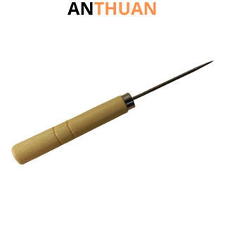 Dùi tay cầm bằng gỗ dài 12.5cm - cây dùi lỗ vải, da