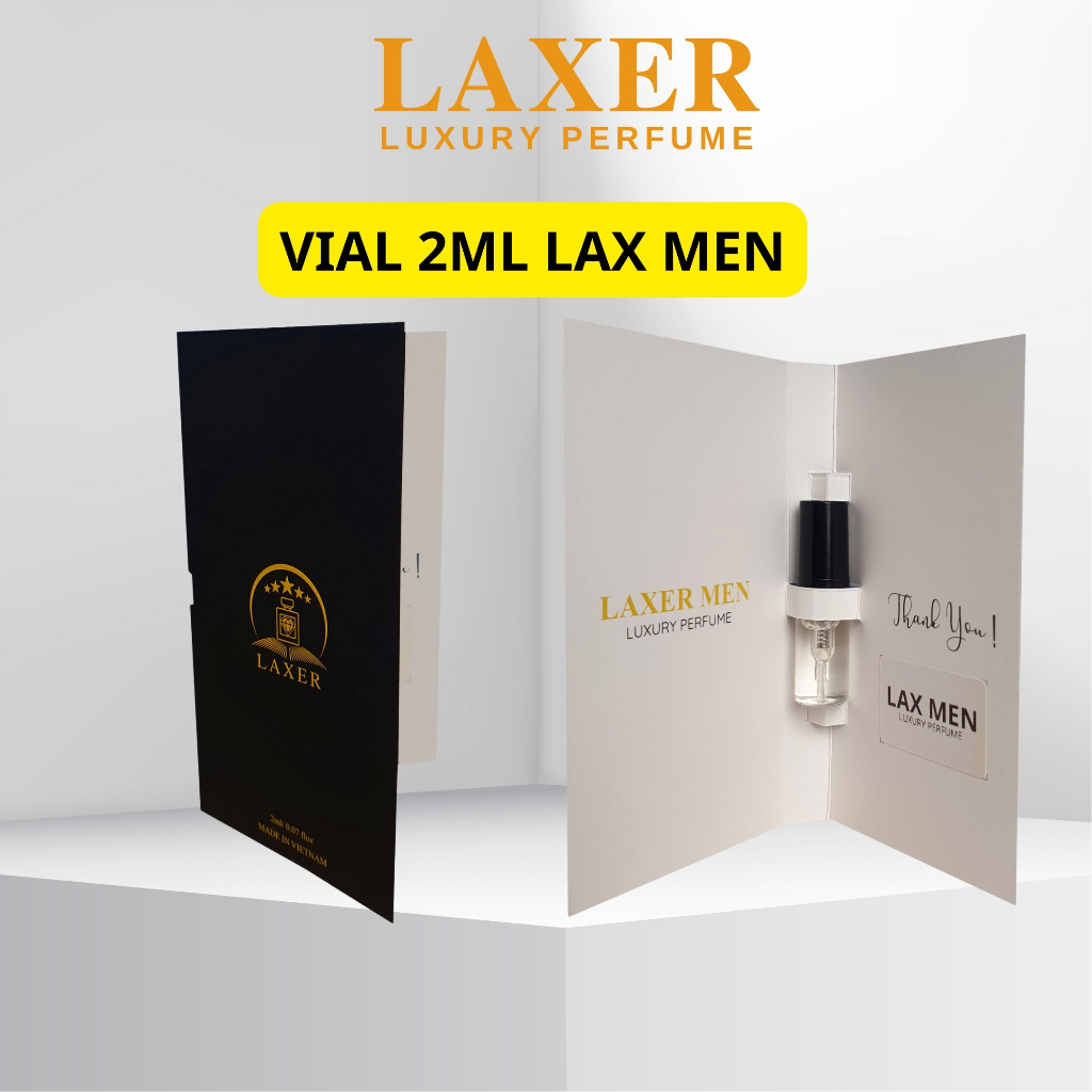 Nước hoa nam chính hãng Lax Men, chai chiết nước hoa thơm lâu 10ml mùi bạc hà nhẹ dành cho nam - Laxer Men