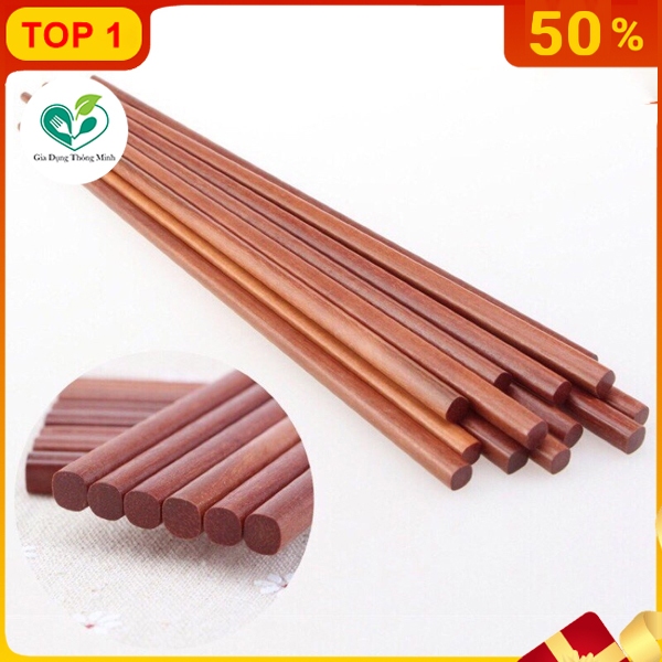 [ KHO SỈ ] Vỉ 10 đôi đũa gỗ cao cấp