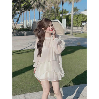 Đầm tầng nút ngọc xoè tầng