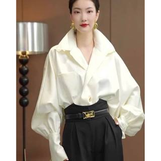 Sơ mi cổ đứng cúc vàng Eclipse Clothing