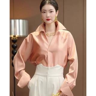 Sơ mi cổ đứng cúc vàng Eclipse Clothing