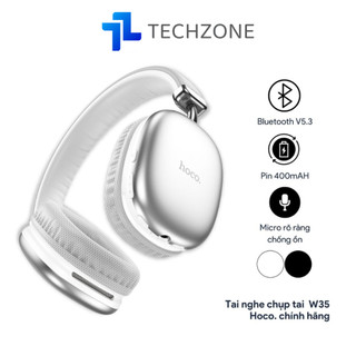 Tai nghe chụp tai w35 , bluetooth v5.3 pin khoẻ 40h, tích hợp micro, âm hay thiết kế sang trọng techhigh