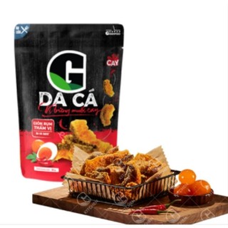 Da cá trứng muối, trứng muối cay, tiêu đen sấy giòn G Kitchen gói 25g và 50g (Giòn tan
