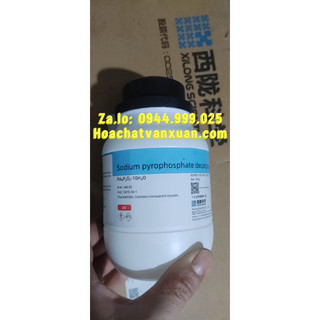 Chất Sodium pyrophosphate decahydrate Na4P2O7.10H2O TSPP CAS 13472-36-1 Na4P2O7 lọ 500g hãng xilong