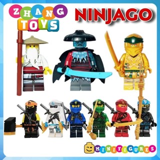 Đồ chơi Xếp hình Ninjago season 11 jay Zane Kai LLoyd Nya Cole Wu Ice Emperor Minifigures PRCK GA107 114