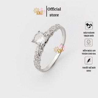 Nhẫn nữ đính đá, nhẫn bạc ta,