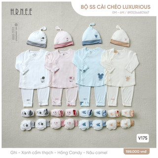 Hrnee - Bộ sơ sinh cài chéo luxurious
