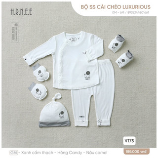 Hrnee - Bộ sơ sinh cài chéo luxurious