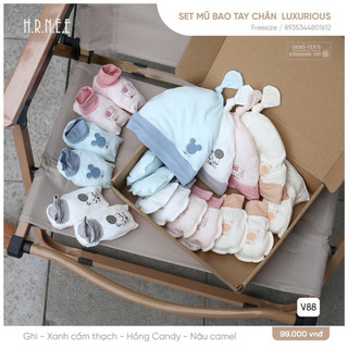 Hrnee - Bộ sơ sinh cài chéo luxurious