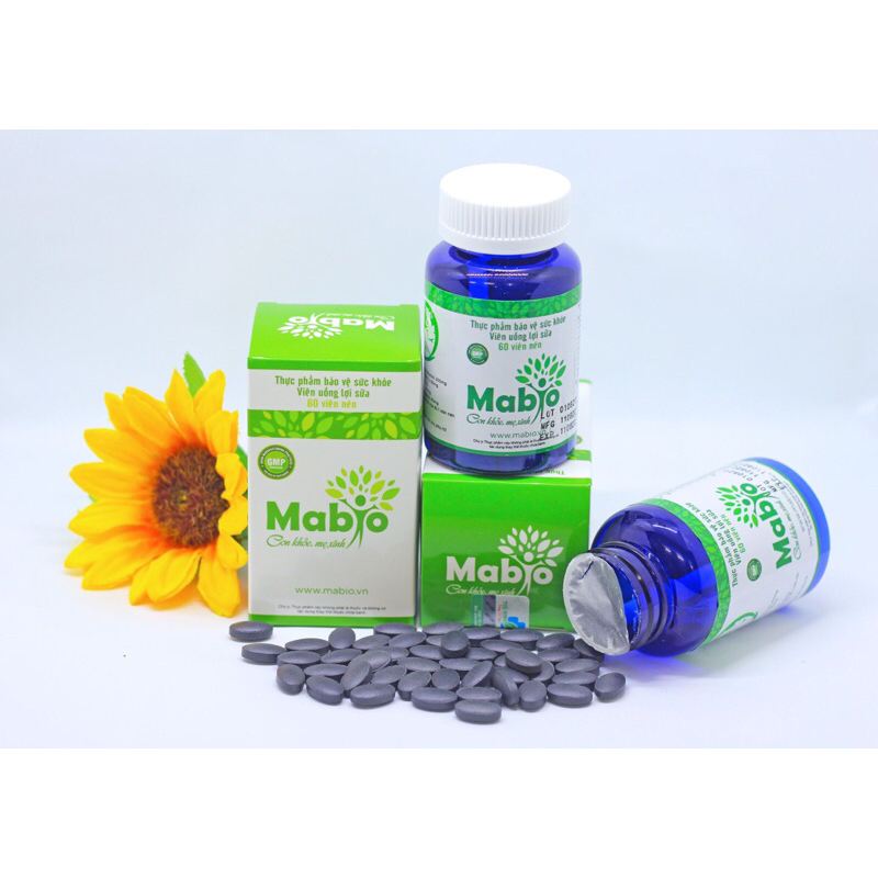 Viên uống lợi sữa Mabio hỗ trợ thông tắc tia sữa (hộp 60 viên)