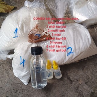 1P bột pha nước rửa chén MÀU  XANH 35lit nước 185k