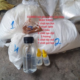 1P bột pha nước rửa chén MÀU  XANH 35lit nước 185k