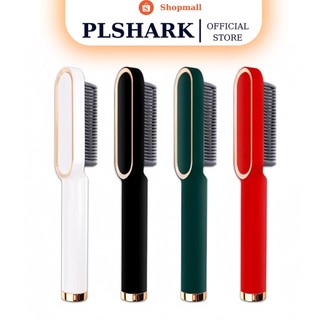 Lược điện PLSHARK chải tóc làm thẳng tóc điều chỉnh nhiệt độ sử dụng chải thẳng tóc phù hợp mọi loại tóc 