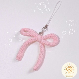 Móc khóa nơ len handmade 🎀 (ib chọn màu)