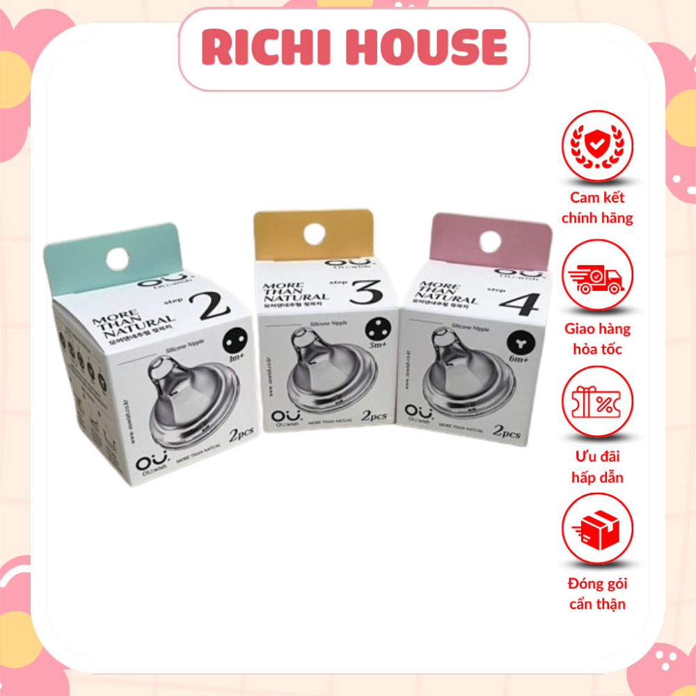 Núm Ti Bình Ou: Wish (Không Hộp) (Lẻ 1 Núm) Mềm Mại