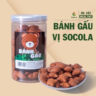 Bánh quy gấu socola vị đậm đà, béo ngậy hộp 300g - THANH AN FOOD