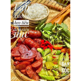 LẠP XƯỞNG HEO KHÔ TIÊU ĐEN (500g)
