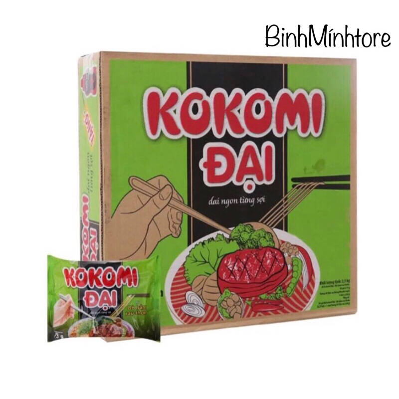 Mì Kokomi 75g Bò Hầm Rau Thơm Thùng 30 gói
