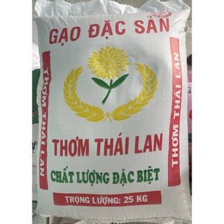 Gạo Thơm Thái Lan bao 25kg - dẻo vừa thơm mềm cơm