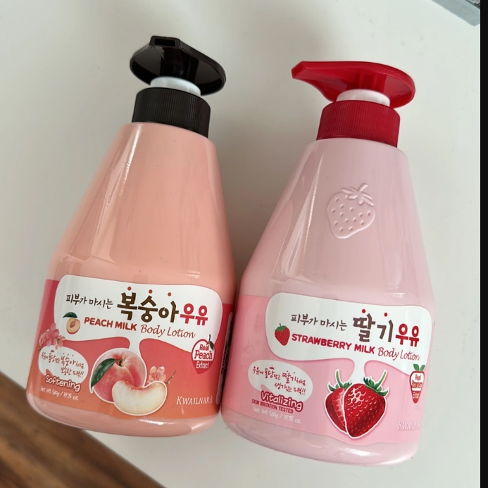 Sữa tắm dưa gang Kwailnara Melon Milk Body Cleanser _ làm sạch sâu và hỗ trợ dưỡng da trắng hồng 560g