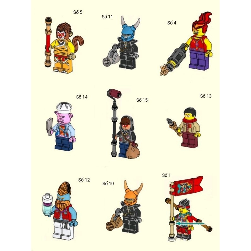 Xếp hình lego nhân vật , mini 80054