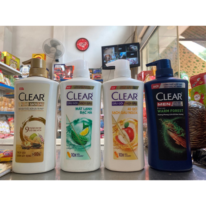 Dầu gội clear chai 630g