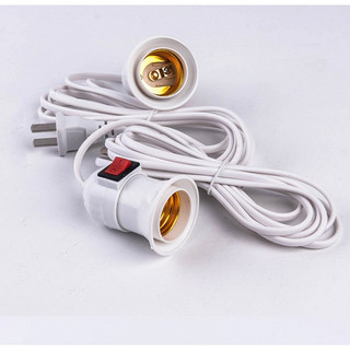 Đui đèn liền công tắc có dây 1m5. 4m5. 9m5. Đui chuôi đèn E27 liền dây điện có công tắc phích cắm