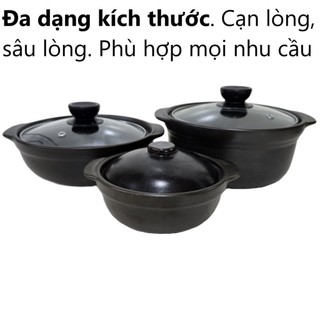 Nồi đất 2 lít. Nồi đất 1 lít. Nồi đất 6 inch (15cm).